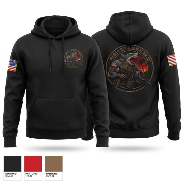 Hoodie, MESG-1 DET GUAM TEAM 707, Navy, Teamtime, Team time, sublimation, custom sports apparel, team uniforms, spirit wear, spiritwear, sports uniforms, custom shirts, team store, custom team store, fundraiser sports, apparel fundraiser