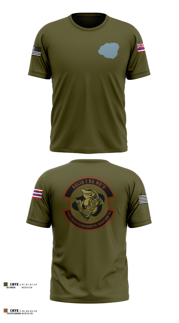 Short Sleeve Performance Shirt, 150th Electromagnetic Warfare Squadron, , Teamtime, Team time, sublimation, custom sports apparel, team uniforms, spirit wear, spiritwear, sports uniforms, custom shirts, team store, custom team store, fundraiser sports, apparel fundraiser