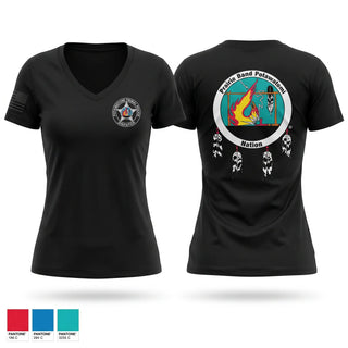 Womens Short Sleeve Vneck Shirt, Dispatch, Police, Teamtime, Team time, sublimation, custom sports apparel, team uniforms, spirit wear, spiritwear, sports uniforms, custom shirts, team store, custom team store, fundraiser sports, apparel fundraiser