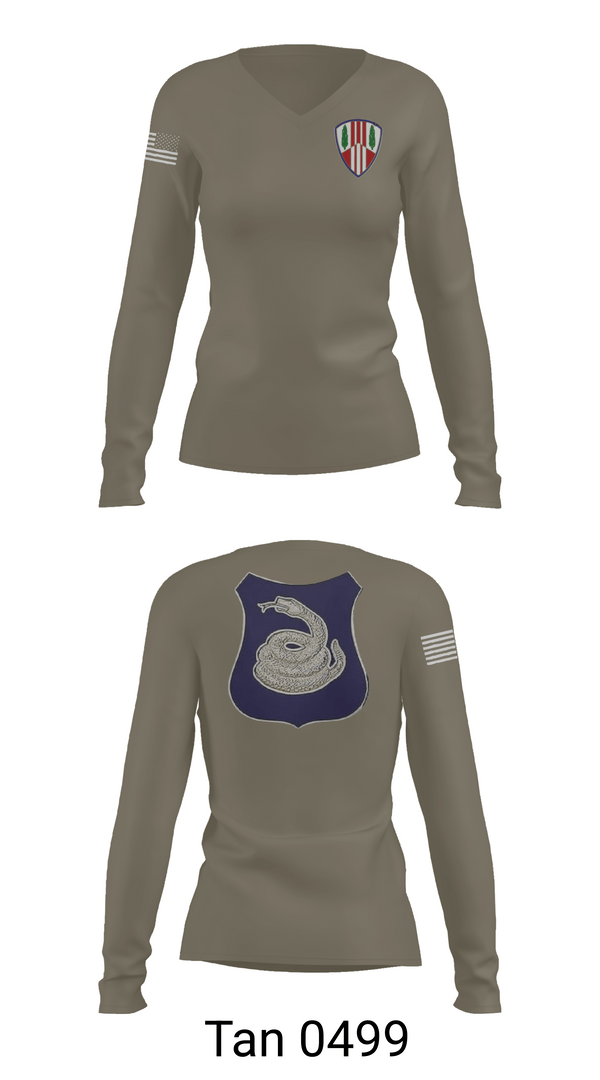 Womens Long Sleeve Vneck Shirt, 1569th MTC, National Guard, Teamtime, Team time, sublimation, custom sports apparel, team uniforms, spirit wear, spiritwear, sports uniforms, custom shirts, team store, custom team store, fundraiser sports, apparel fundraiser