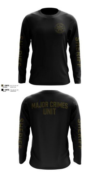 Long Sleeve Performance Shirt, Shasta County Major Crimes Unit, Police, Teamtime, Team time, sublimation, custom sports apparel, team uniforms, spirit wear, spiritwear, sports uniforms, custom shirts, team store, custom team store, fundraiser sports, apparel fundraiser