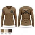 MSRON 11 Security Division Women's Long Sleeve V-neck Shirt - 1