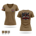 Lone Star Outlaws Women's Short Sleeve V-neck Shirt - 1