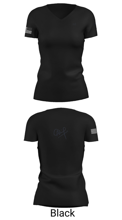 1MED 1280664 Women's Short Sleeve V-neck Shirt - 28