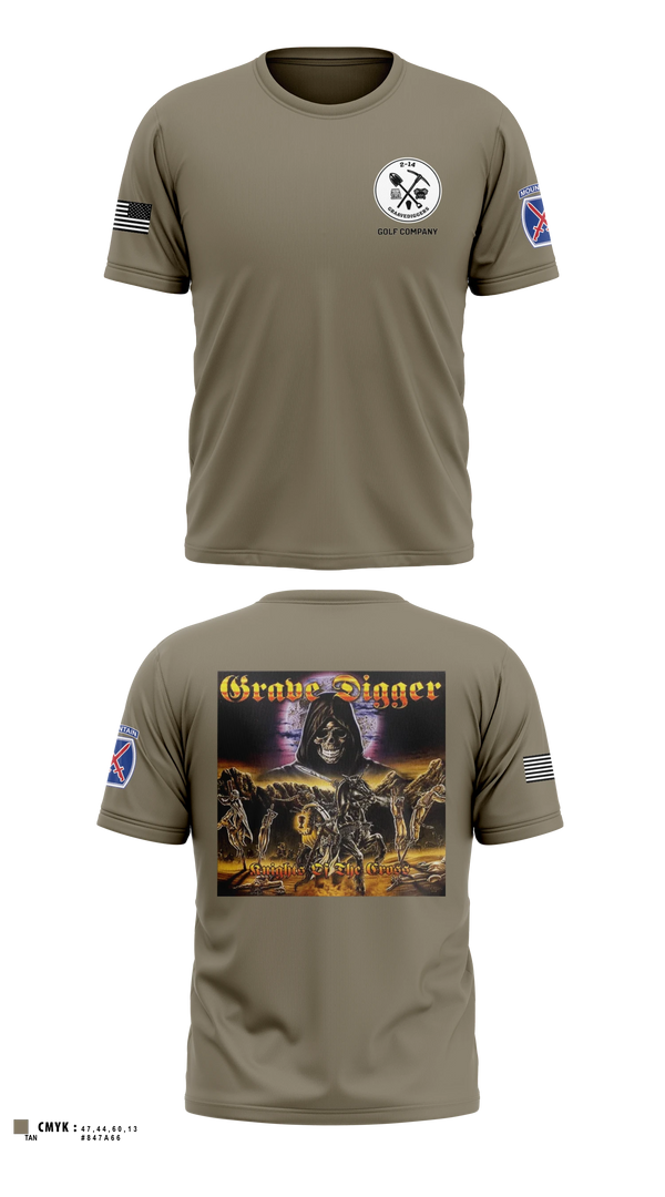 Grave digger 75575948 Old School Cotton Feel Shirt - 7