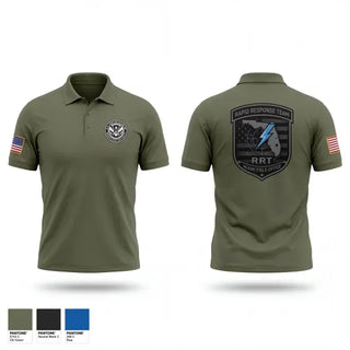 Short Sleeve Performance Polo, Miami RRT, Police, Teamtime, Team time, sublimation, custom sports apparel, team uniforms, spirit wear, spiritwear, sports uniforms, custom shirts, team store, custom team store, fundraiser sports, apparel fundraiser