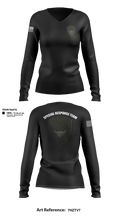 SSPD SRT 55051764 Women's Long Sleeve V-neck Shirt - 1
