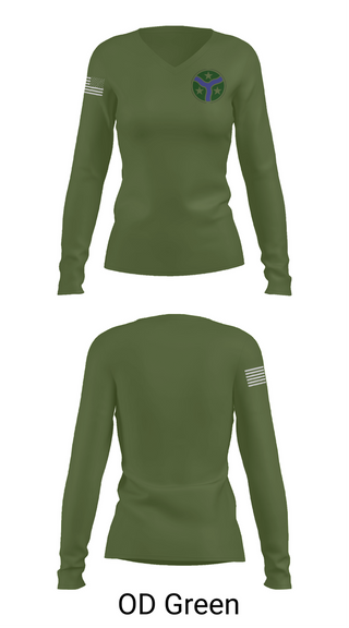 Womens Long Sleeve Vneck Shirt, 278th Armored Cavalry Regiment, National Guard, Teamtime, Team time, sublimation, custom sports apparel, team uniforms, spirit wear, spiritwear, sports uniforms, custom shirts, team store, custom team store, fundraiser sports, apparel fundraiser