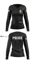 EVSC PD 77652522 Women's Long Sleeve V-neck Shirt - 1