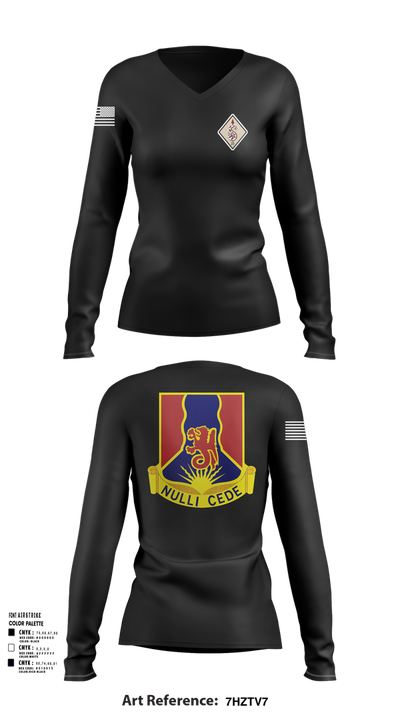 249TH RTI 24683658 Women's Long Sleeve V-neck Shirt - 101
