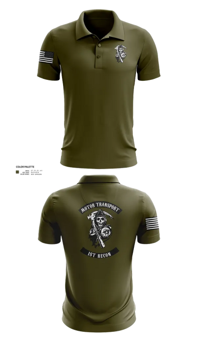 1st Recon 29773474 Short Sleeve Performance Polo - 21