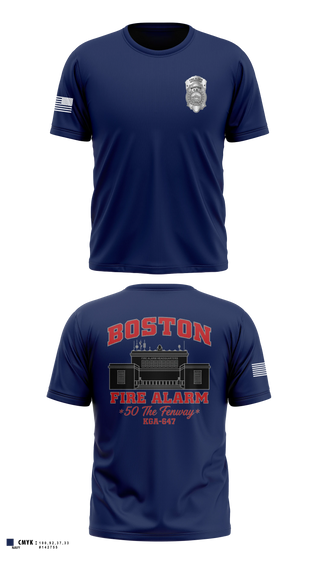 Old School Cotton Feel Shirt, Boston Fire Alarm, Fire Department, Teamtime, Team time, sublimation, custom sports apparel, team uniforms, spirit wear, spiritwear, sports uniforms, custom shirts, team store, custom team store, fundraiser sports, apparel fundraiser