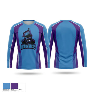 Long Sleeve Performance Shirt, Union County Roughnecks, Baseball, Teamtime, Team time, sublimation, custom sports apparel, team uniforms, spirit wear, spiritwear, sports uniforms, custom shirts, team store, custom team store, fundraiser sports, apparel fundraiser