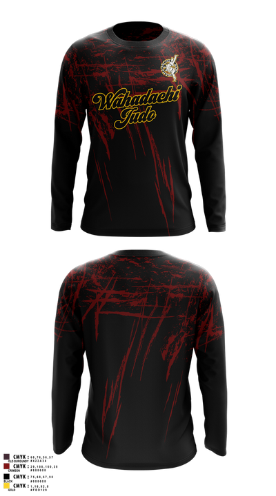 Wahadachi Judo 92846845 Long Sleeve Rash Guard Shirt - 3
