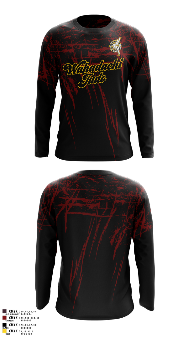 Long Sleeve Rash Guard Shirt, Wahadachi Judo, , Teamtime, Team time, sublimation, custom sports apparel, team uniforms, spirit wear, spiritwear, sports uniforms, custom shirts, team store, custom team store, fundraiser sports, apparel fundraiser