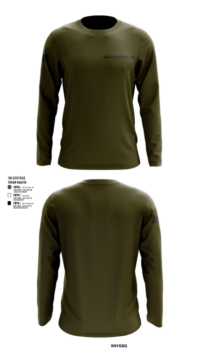 Broxton police 36855501 Long Sleeve Performance Shirt 4