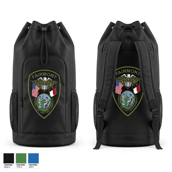 Gear Bag, Fairmont Police Department, Police, Teamtime, Team time, sublimation, custom sports apparel, team uniforms, spirit wear, spiritwear, sports uniforms, custom shirts, team store, custom team store, fundraiser sports, apparel fundraiser