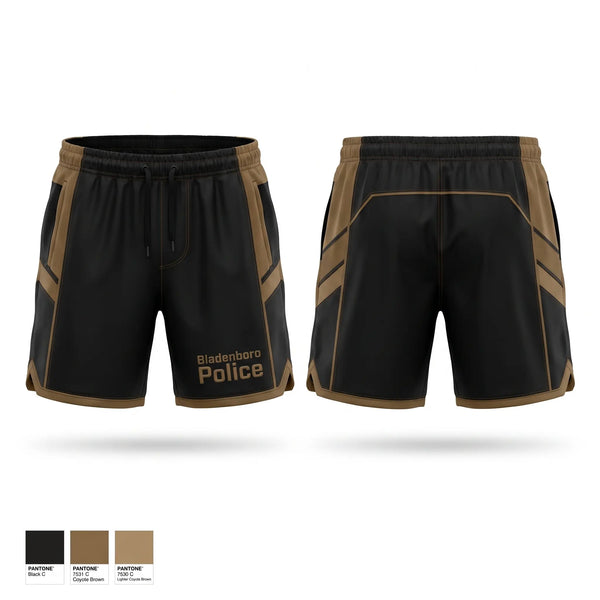 Athletic Shorts With Pockets, Bladenboro Police, Police, Teamtime, Team time, sublimation, custom sports apparel, team uniforms, spirit wear, spiritwear, sports uniforms, custom shirts, team store, custom team store, fundraiser sports, apparel fundraiser