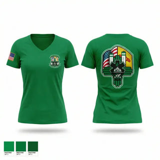 Womens Short Sleeve Vneck Shirt, Hagerman Fire and Ems, Fire Department, Teamtime, Team time, sublimation, custom sports apparel, team uniforms, spirit wear, spiritwear, sports uniforms, custom shirts, team store, custom team store, fundraiser sports, apparel fundraiser