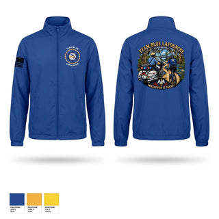 Windbreaker, Team Blue Lafourche, Police, Teamtime, Team time, sublimation, custom sports apparel, team uniforms, spirit wear, spiritwear, sports uniforms, custom shirts, team store, custom team store, fundraiser sports, apparel fundraiser