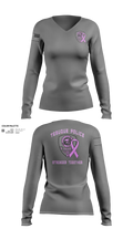 Tesuque Police Dept 47912639 Women's Long Sleeve V-neck Shirt - 22