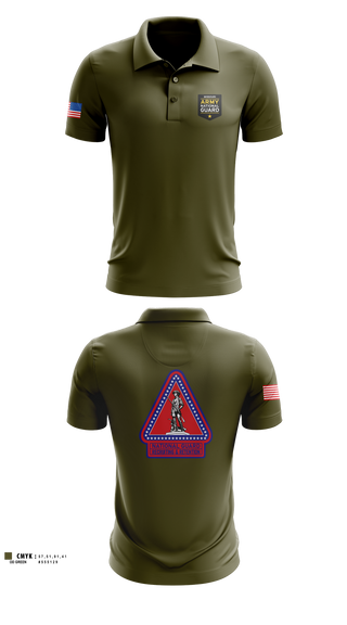 Short Sleeve Performance Polo, Missouri Army National Guard Recruiting and Retention Battalion, National Guard, Teamtime, Team time, sublimation, custom sports apparel, team uniforms, spirit wear, spiritwear, sports uniforms, custom shirts, team store, custom team store, fundraiser sports, apparel fundraiser
