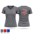 Marion County EMS Women's Short Sleeve V-neck Shirt - 1