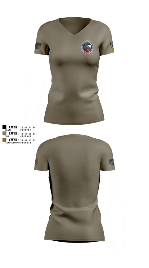 Womens Short Sleeve Vneck Shirt, Robstown Police Department, Police, Teamtime, Team time, sublimation, custom sports apparel, team uniforms, spirit wear, spiritwear, sports uniforms, custom shirts, team store, custom team store, fundraiser sports, apparel fundraiser