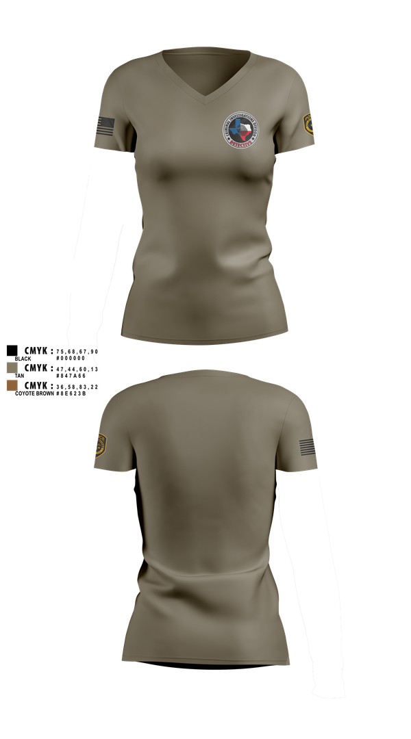 Womens Short Sleeve Vneck Shirt, Robstown Police Department, Police, Teamtime, Team time, sublimation, custom sports apparel, team uniforms, spirit wear, spiritwear, sports uniforms, custom shirts, team store, custom team store, fundraiser sports, apparel fundraiser