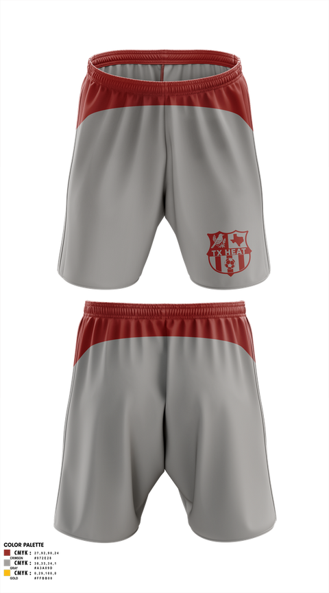 Mens Soccer Shorts, TX HEAT, Men's Soccer, Teamtime, Team time, sublimation, custom sports apparel, team uniforms, spirit wear, spiritwear, sports uniforms, custom shirts, team store, custom team store, fundraiser sports, apparel fundraiser
