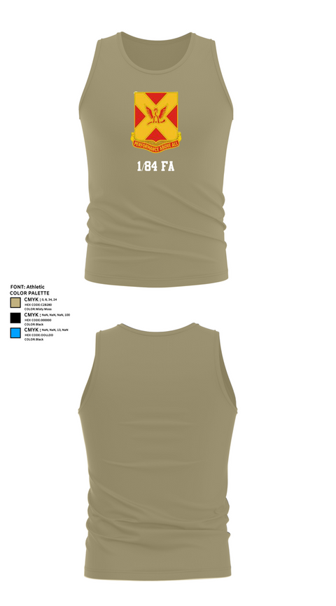Tank Top, 1/84 FA, , Teamtime, Team time, sublimation, custom sports apparel, team uniforms, spirit wear, spiritwear, sports uniforms, custom shirts, team store, custom team store, fundraiser sports, apparel fundraiser