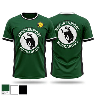 Soft Poly Tee Cotton Like Feel, Breckenridge Lady Buckaroos, Softball, Teamtime, Team time, sublimation, custom sports apparel, team uniforms, spirit wear, spiritwear, sports uniforms, custom shirts, team store, custom team store, fundraiser sports, apparel fundraiser