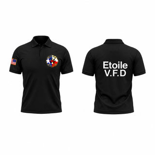 Short Sleeve Performance Polo, Etoile volunteer fire department, Fire Department, Teamtime, Team time, sublimation, custom sports apparel, team uniforms, spirit wear, spiritwear, sports uniforms, custom shirts, team store, custom team store, fundraiser sports, apparel fundraiser