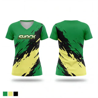 Womens Short Sleeve Vneck Shirt, Shock Fastpitch, Softball, Teamtime, Team time, sublimation, custom sports apparel, team uniforms, spirit wear, spiritwear, sports uniforms, custom shirts, team store, custom team store, fundraiser sports, apparel fundraiser