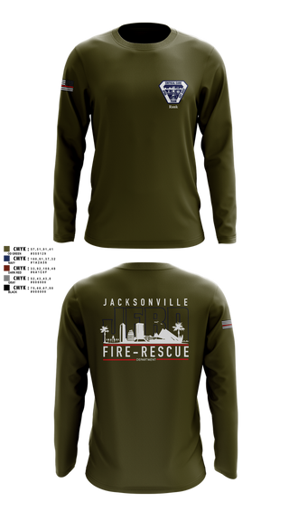 Long Sleeve Performance Shirt, JFRD Critical Care Team, Fire Department, Teamtime, Team time, sublimation, custom sports apparel, team uniforms, spirit wear, spiritwear, sports uniforms, custom shirts, team store, custom team store, fundraiser sports, apparel fundraiser