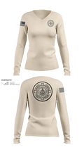 PA S.I.T.E. STATE AGENTS PRIVATE POLICE 2518977 Women's Long Sleeve V-neck Shirt - 21