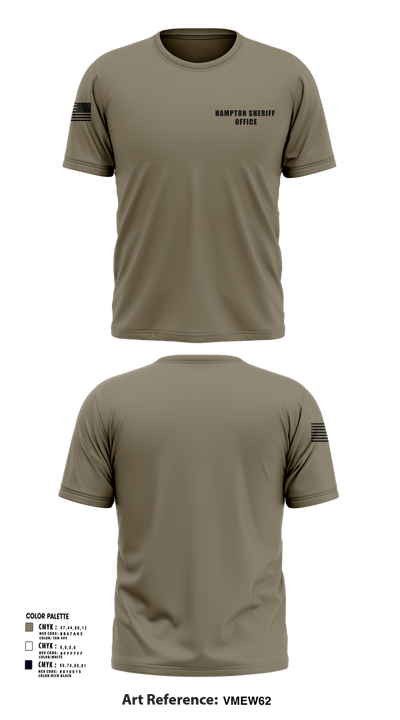 Hampton sheriff office 11195878 Short Sleeve Performance Shirt - 2