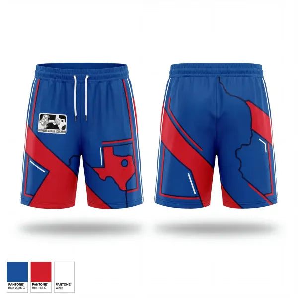 Athletic Shorts With Pockets, DFW Adult Baseball Association, Baseball, Teamtime, Team time, sublimation, custom sports apparel, team uniforms, spirit wear, spiritwear, sports uniforms, custom shirts, team store, custom team store, fundraiser sports, apparel fundraiser