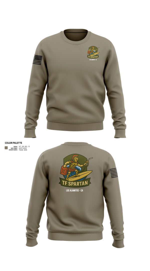 Crew Neck Sweatshirt, Task Force Spartan, , Teamtime, Team time, sublimation, custom sports apparel, team uniforms, spirit wear, spiritwear, sports uniforms, custom shirts, team store, custom team store, fundraiser sports, apparel fundraiser