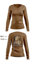10 EAEF Bronze Crew 32641505 Women's Long Sleeve V-neck Shirt - 1