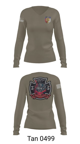 Womens Long Sleeve Vneck Shirt, Truck 35, , Teamtime, Team time, sublimation, custom sports apparel, team uniforms, spirit wear, spiritwear, sports uniforms, custom shirts, team store, custom team store, fundraiser sports, apparel fundraiser