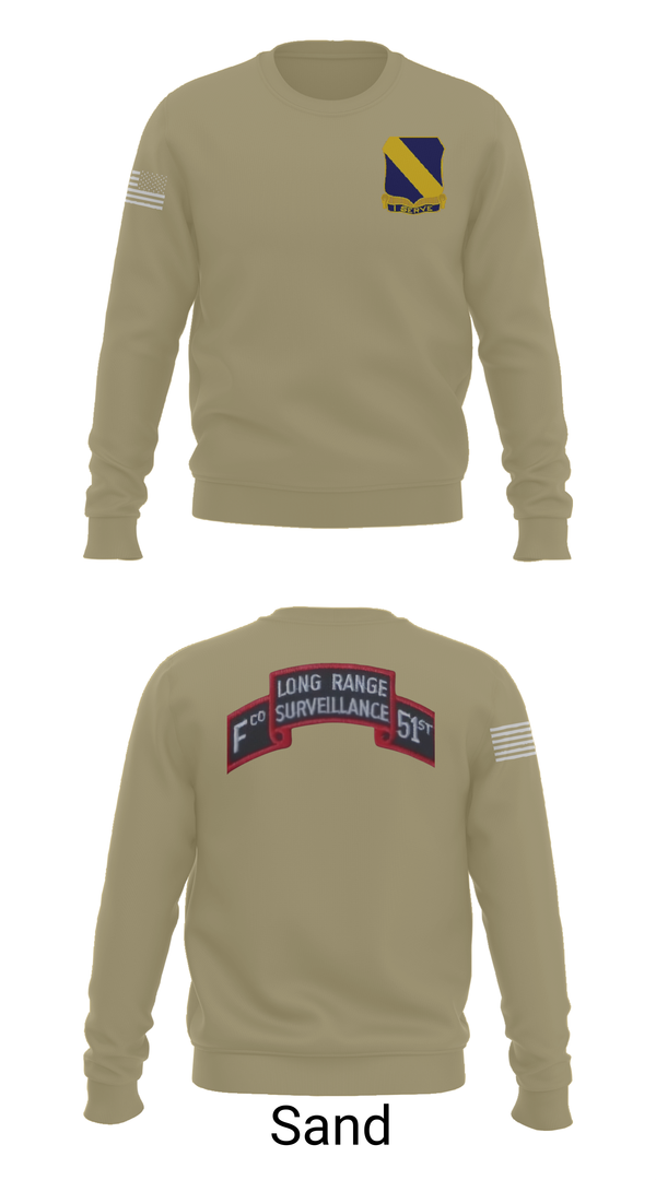 Crew Neck Sweatshirt, Fco 51st infantry LRSU, , Teamtime, Team time, sublimation, custom sports apparel, team uniforms, spirit wear, spiritwear, sports uniforms, custom shirts, team store, custom team store, fundraiser sports, apparel fundraiser