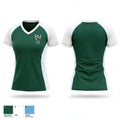 Turrentine Middle School Tennis 31271631 Women's Short Sleeve V-neck Shirt - 1
