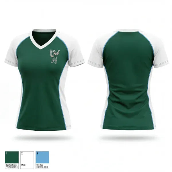 Womens Short Sleeve Vneck Shirt, Turrentine Middle School Tennis, Tennis, Teamtime, Team time, sublimation, custom sports apparel, team uniforms, spirit wear, spiritwear, sports uniforms, custom shirts, team store, custom team store, fundraiser sports, apparel fundraiser