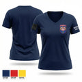 Monroeville Fire department Station 5 11171079 Women's Short Sleeve V-neck Shirt - 1