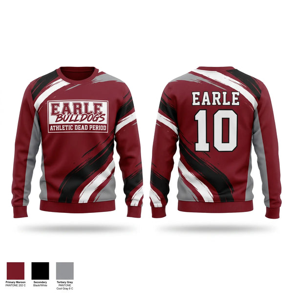 Crew Neck Sweatshirt, EARLE BULLDOGS, Men's Basketball, Teamtime, Team time, sublimation, custom sports apparel, team uniforms, spirit wear, spiritwear, sports uniforms, custom shirts, team store, custom team store, fundraiser sports, apparel fundraiser