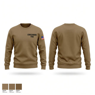 Crew Neck Sweatshirt, COMSUBRON TWO, Navy, Teamtime, Team time, sublimation, custom sports apparel, team uniforms, spirit wear, spiritwear, sports uniforms, custom shirts, team store, custom team store, fundraiser sports, apparel fundraiser