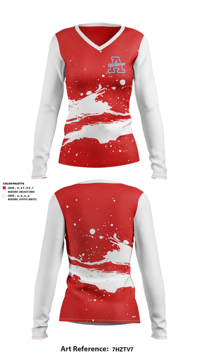 TW ANDREWS 28150893 Women's Long Sleeve V-neck Shirt - 1