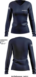 Townsend Fire 89948287 Women's Long Sleeve V-neck Shirt - 1