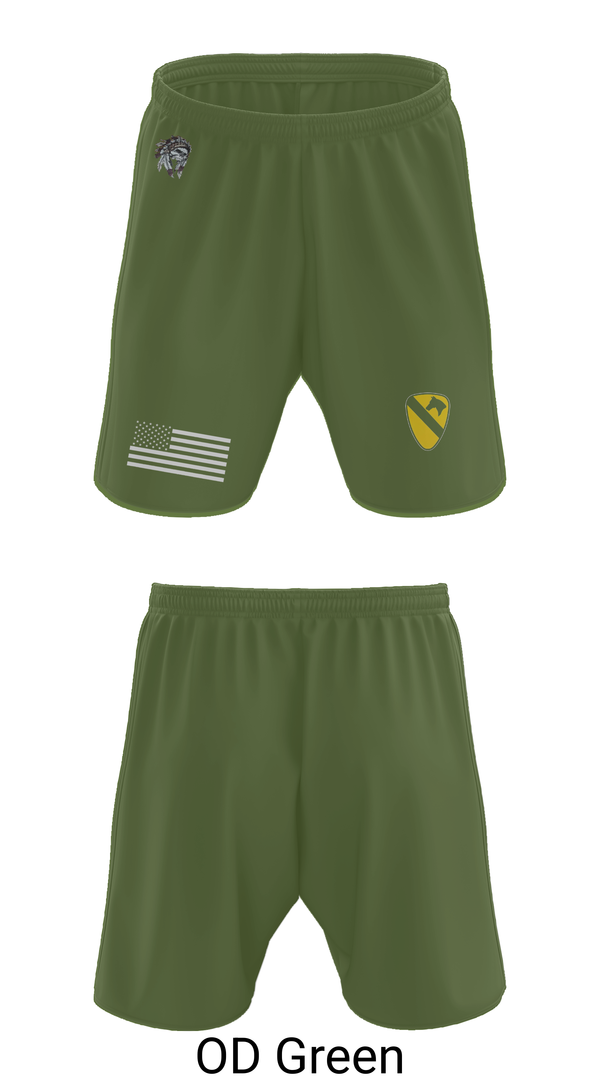 Athletic Shorts With Pockets, 6-9 Cavalry Regiment, , Teamtime, Team time, sublimation, custom sports apparel, team uniforms, spirit wear, spiritwear, sports uniforms, custom shirts, team store, custom team store, fundraiser sports, apparel fundraiser